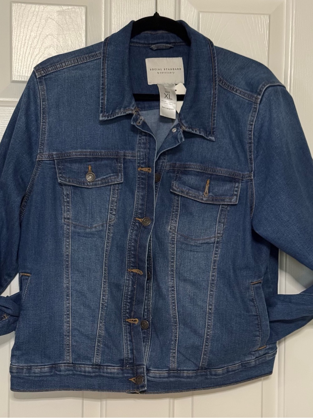 Women's Blue Denim Jacket - XL